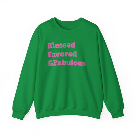 LADIES***BLESSED FAVORED & FAB Heavy Blend™ Crewneck Sweatshirt